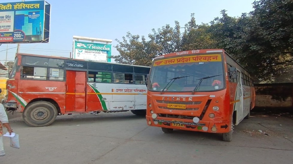 बिजनौर रोडवेज डिपो में बस के अंदर ड्राइवर की लाश, पत्नी से हुई थी लड़ाई