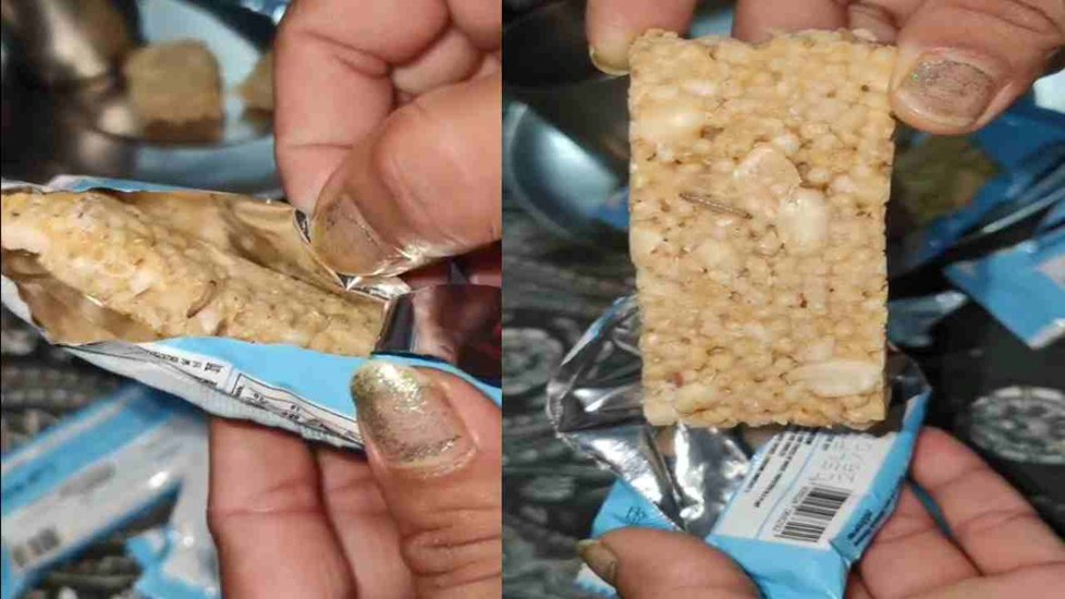 HARYANA NEWS: आंगनबाड़ी में बांटी जा रही प्रोटीन मिल्क बार में निकले कीड़े, हरियाणा में मचा हड़कंप