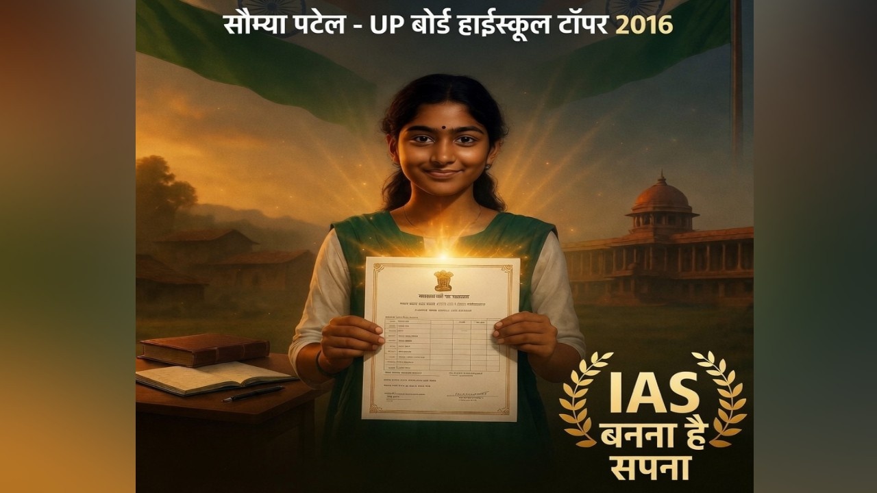 UP बोर्ड की वो टॉपर, जिसका रिकॉर्ड आज भी है बरकरार; मेहनत से इतिहास रच देखा देश की सेवा का सपना