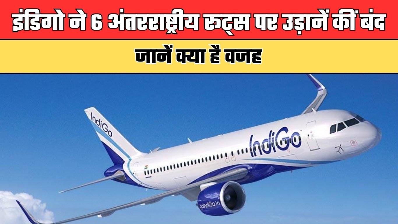 इंडिगो ने 6 अंतरराष्ट्रीय रूट्स पर उड़ानें कीं बंद, जानें क्या है वजह