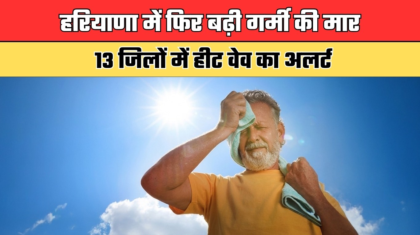 Haryana Weather: हरियाणा में फिर बढ़ी गर्मी की मार, 13 जिलों में हीट वेव का अलर्ट