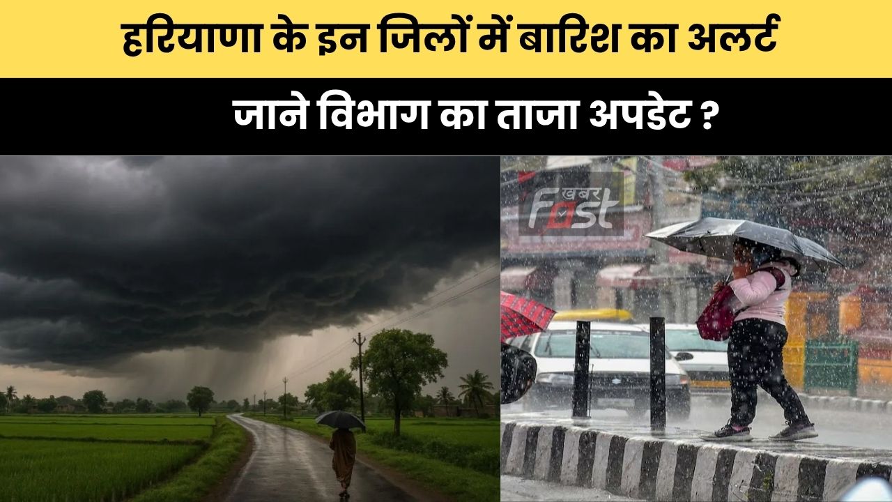Haryana Weather : हरियाणा के इन जिलों में बारिश का अलर्ट, जाने विभाग का ताजा अपडेट ?