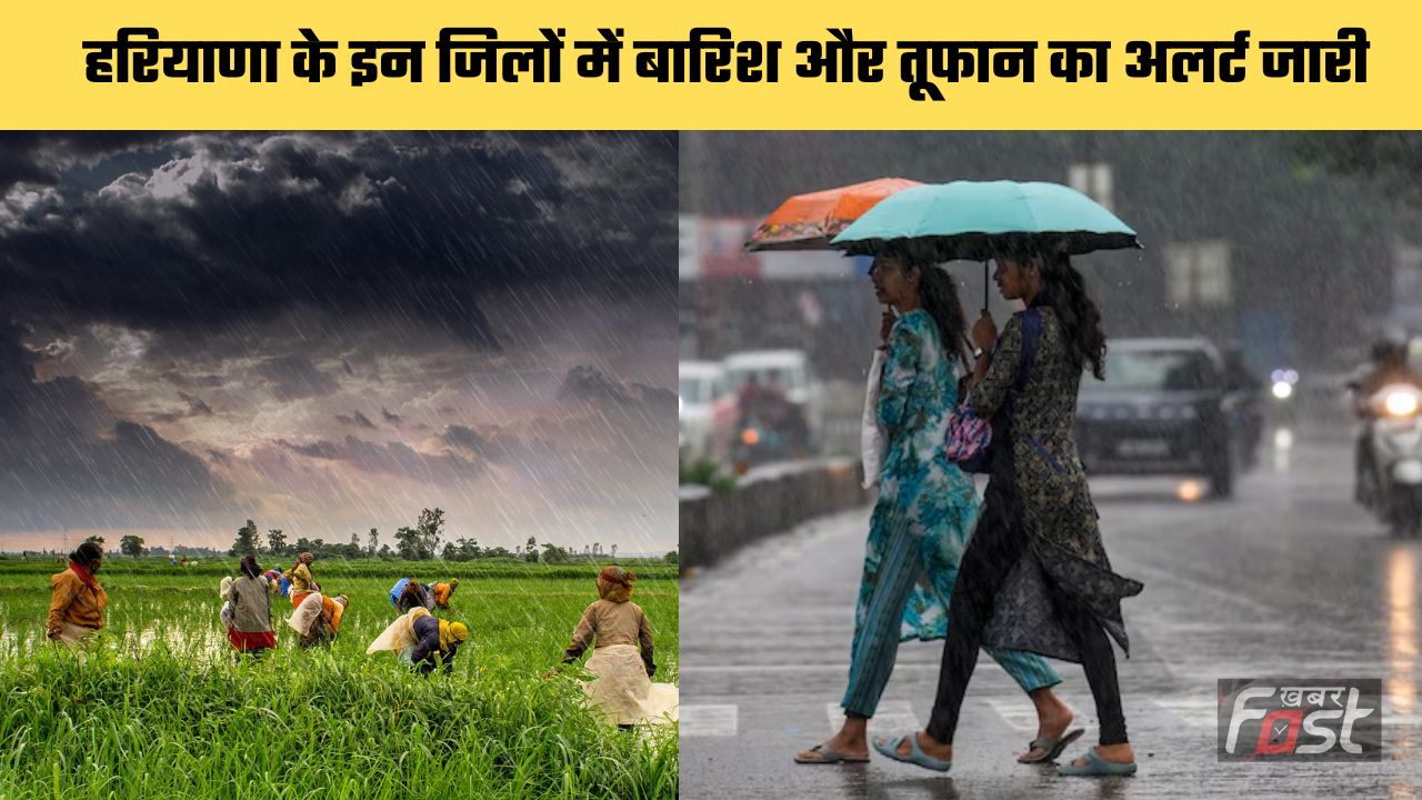 Haryana Weather : हरियाणा के इन जिलों में बारिश और तूफान का अलर्ट जारी, जाने मौसम विभाग का ताजा अपडेट