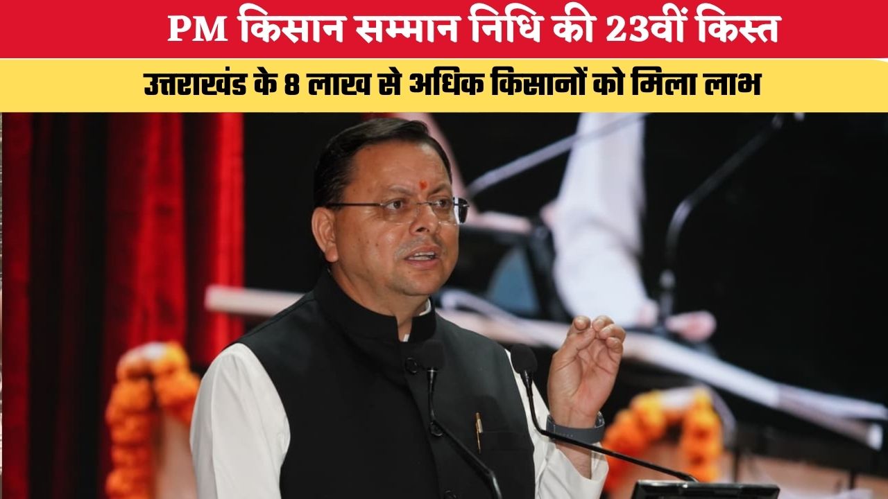 Uttarakhand News:PM किसान सम्मान निधि की 23वीं किस्त, उत्तराखंड के 8 लाख से अधिक किसानों को मिला लाभ