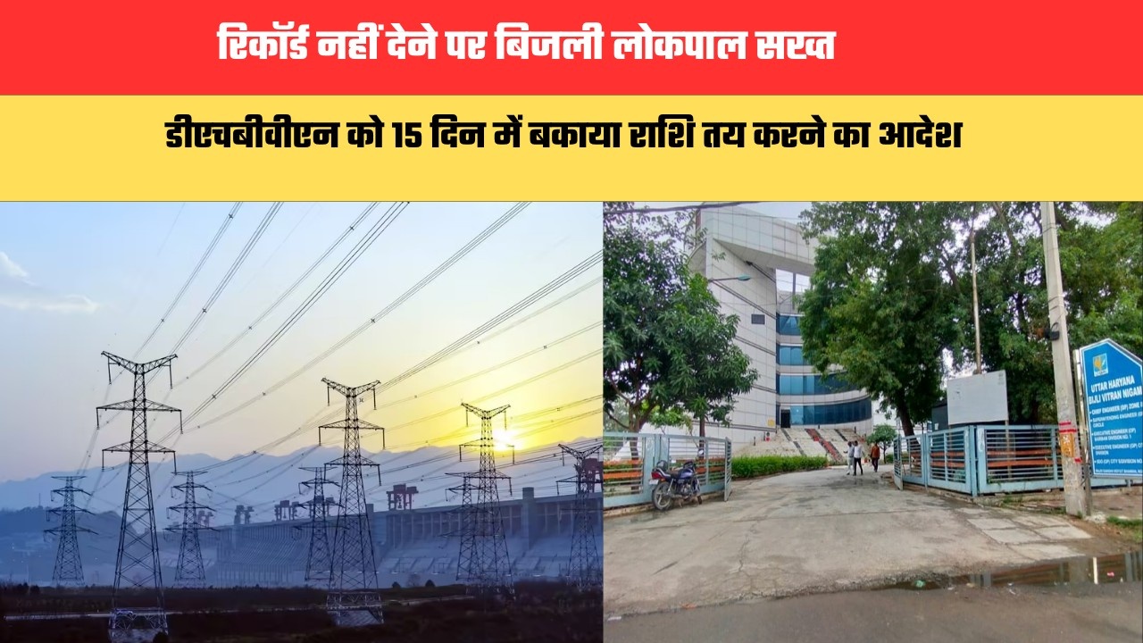 Haryana News: रिकॉर्ड नहीं देने पर बिजली लोकपाल सख्त, डीएचबीवीएन को 15 दिन में बकाया राशि तय करने का आदेश