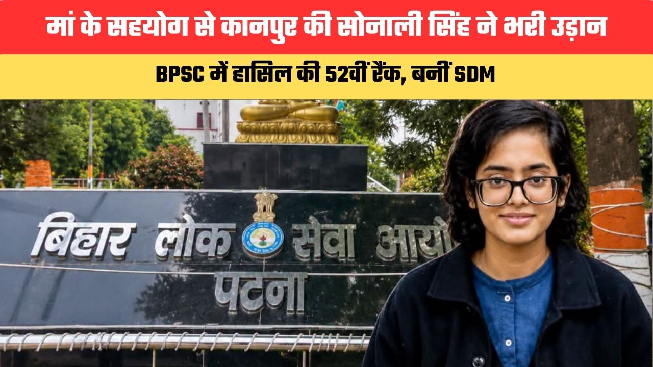 Success Story:  मां के सहयोग से कानपुर की सोनाली सिंह ने भरी उड़ान, BPSC में हासिल की 52वीं रैंक, बनीं SDM