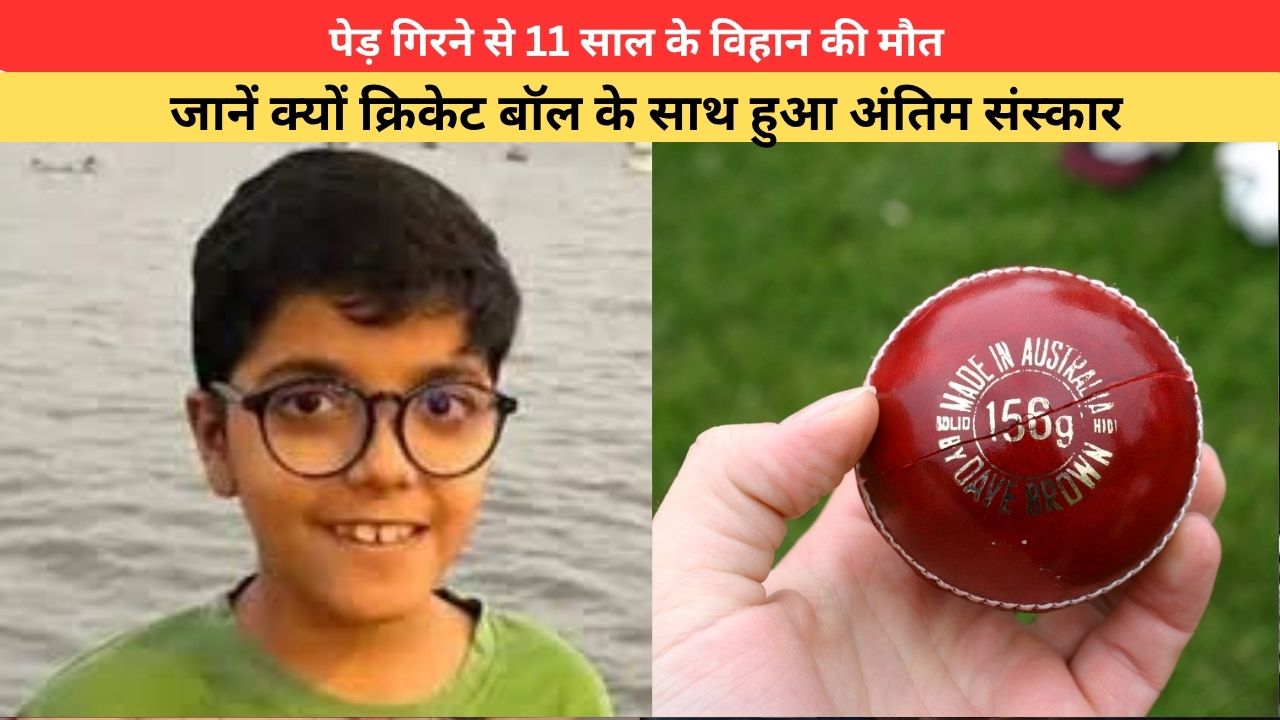 पेड़ गिरने से 11 साल के विहान की मौत, जानें क्यों क्रिकेट बॉल के साथ हुआ अंतिम संस्कार