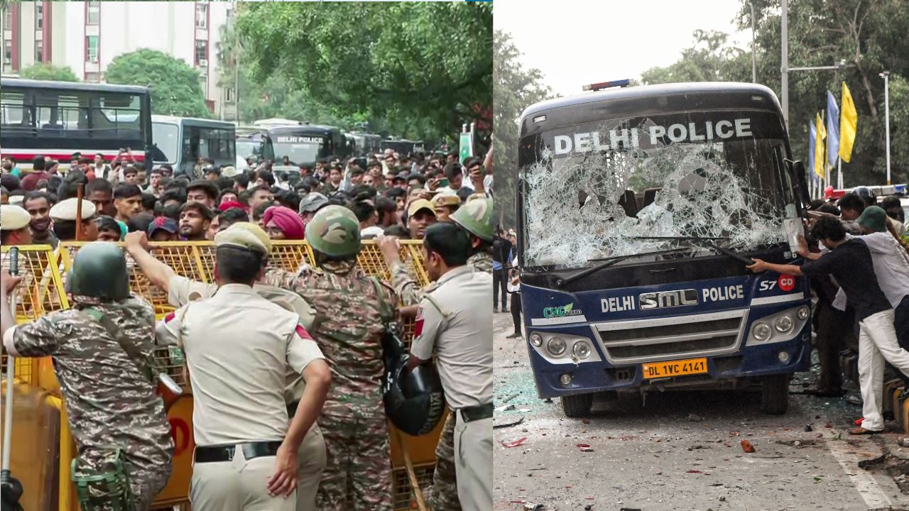 CJP Protest Violence: पुलिस पर पथराव, DCP समेत 118 से ज्यादा पुलिसकर्मी घायल; हिरासत में 70 प्रदर्शनकारी हिरासत