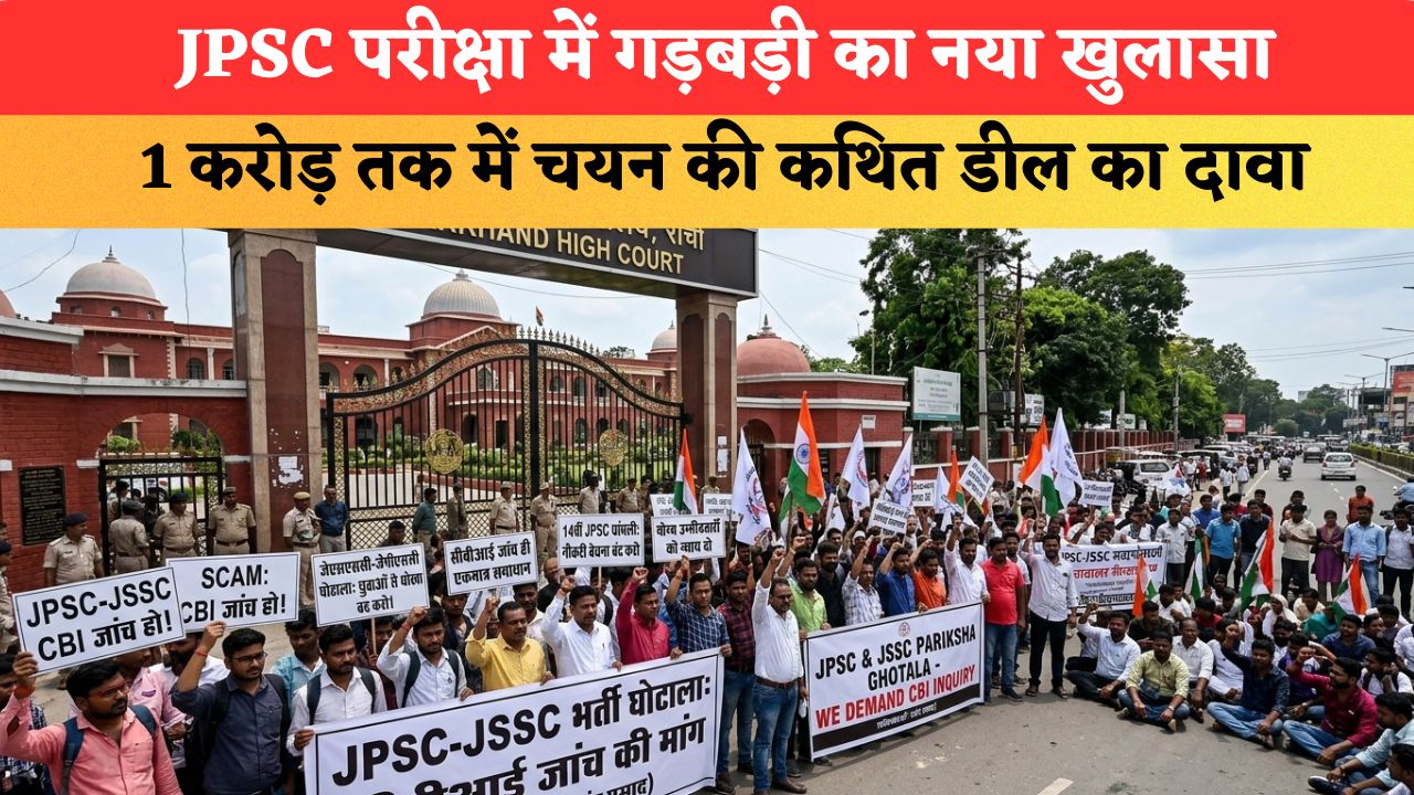 JPSC परीक्षा में गड़बड़ी का नया खुलासा, 1 करोड़ तक में चयन की कथित डील का दावा