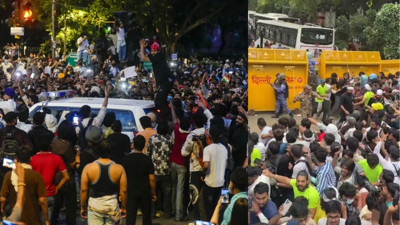 पुलिसवालों पर लाठी-डंडा और पथराव...जंतर-मंतर पर भारी सुरक्षा तैनात, CJP के मुख्य प्रवक्ता सौरभ दास ने कहा - धर्मेंद्र प्रधान का इस्तीफा अनिवार्य