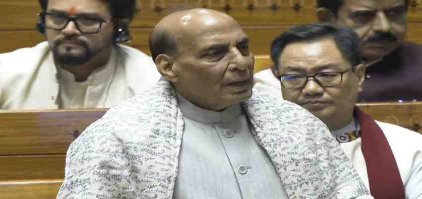 ‘इसकी गूंज अंग्रेजी चैनलों के माध्यम से ब्रिटिश संसद तक भी पहुंची’ वंदे मातरम' के 150 वर्ष पूरे होने पर लोकसभा में बोले रक्षा मंत्री राजनाथ सिंह