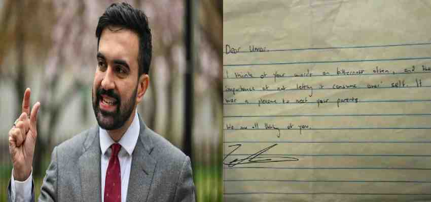 'आपके बारे में सोच रहे हैं...'  जोहरान ममदानी ने उमर खालिद को लिखा पत्र