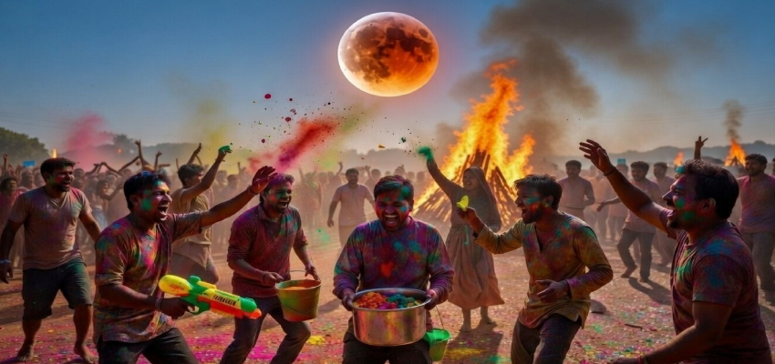Holi 2026: चंद्र ग्रहण के बीच कब जलेगी होलिका, किस दिन खेली जाएगी रंगवाली होली? यहां देखें सही तारीख
