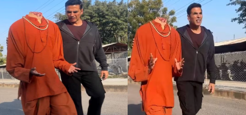 Entertainment News: सिर कटे भूत के साथ नजर आए अक्षय कुमार, फैंस ने किए मजेदार कमेंट