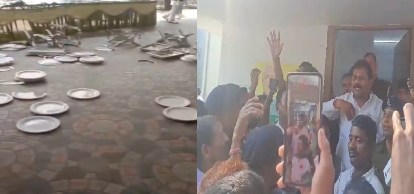 नीतीश कुमार के इस्तीफे पर जेडीयू कार्यालय में हंगामा, कार्यकर्ताओं ने तोड़ा-फोड़ा