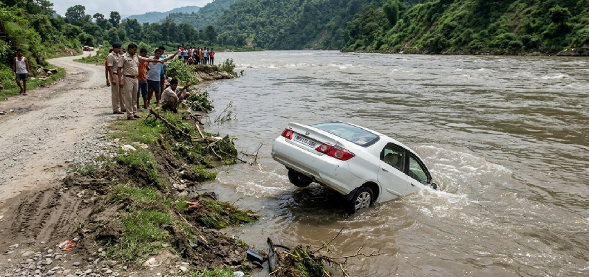 मधेपुरा में दर्दनाक हादसा...कार के नदी में गिरने से 3 दोस्तों की मौत, 1 लापता