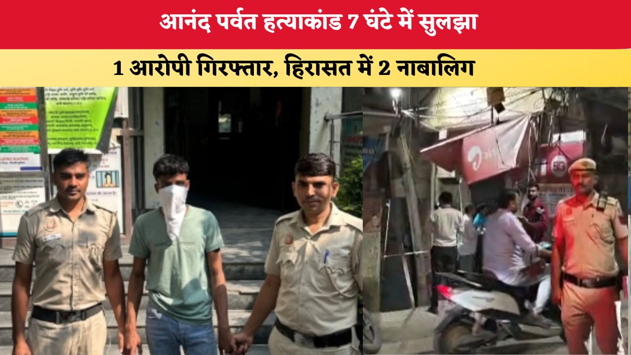 Delhi News: आनंद पर्वत हत्याकांड 7 घंटे में सुलझा, 1 आरोपी गिरफ्तार; हिरासत में 2 नाबालिग