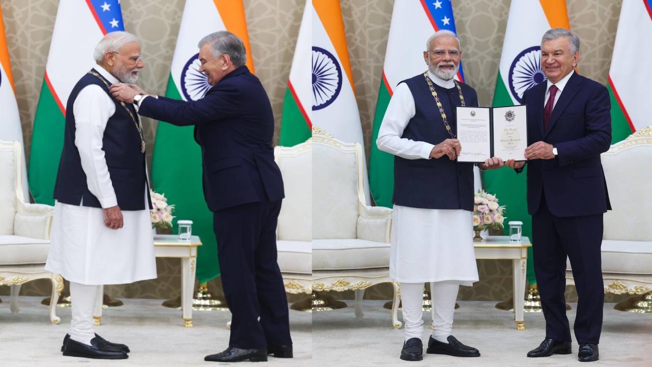 ताशकंद में PM मोदी को मिला उज्बेकिस्तान का सर्वोच्च राजकीय सम्मान ‘ओली दाराजली दुस्तलिक’, यूरेनियम पर लंबी अवधि का समझौता फाइनल