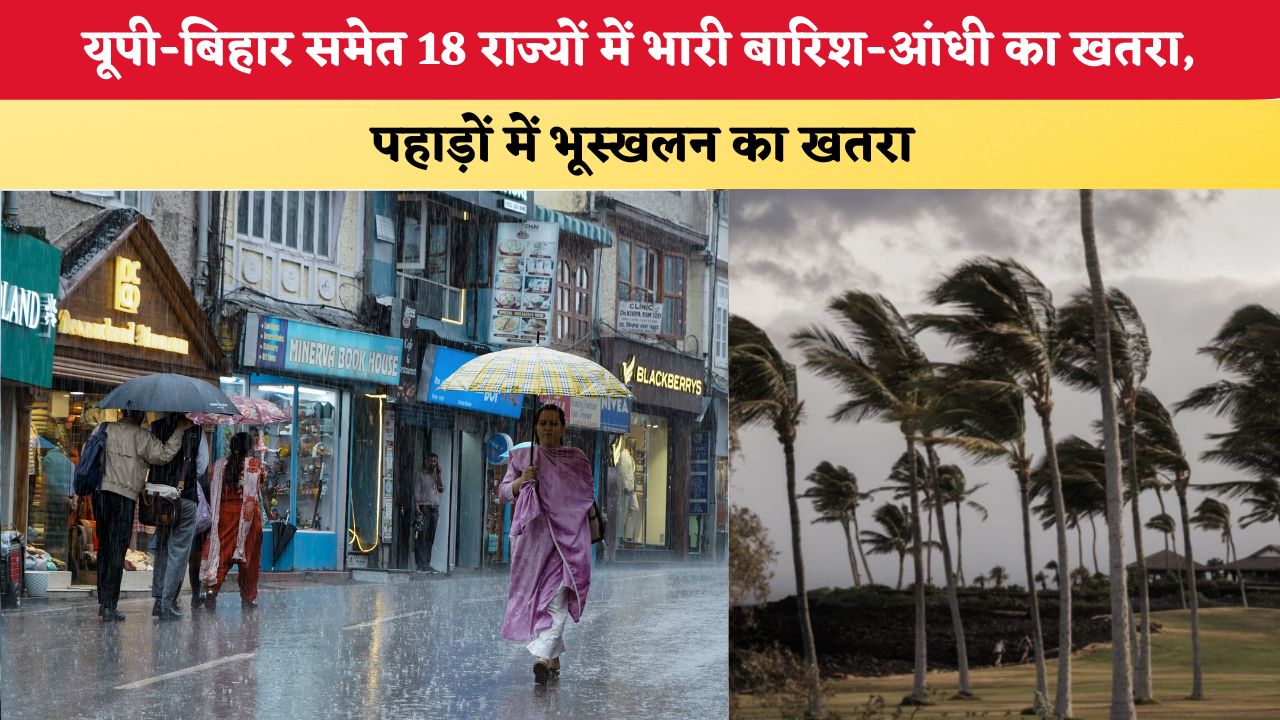 Aaj Ka Mausam 19 August 2026:  IMD का बड़ा अलर्ट! यूपी-बिहार समेत 18 राज्यों में भारी बारिश-आंधी का खतरा