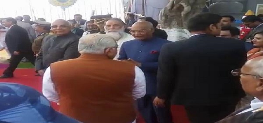 ब्रह्म सरोवर पहुंचे राष्ट्रपति रामनाथ  कोविंद,गीता जयंती महोत्सव का किया शुभारंभ ।