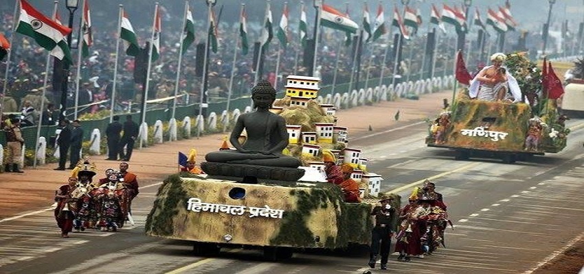 राजपथ पर 69वां गणतंत्र दिवस समारोह हुआ आयोजित।