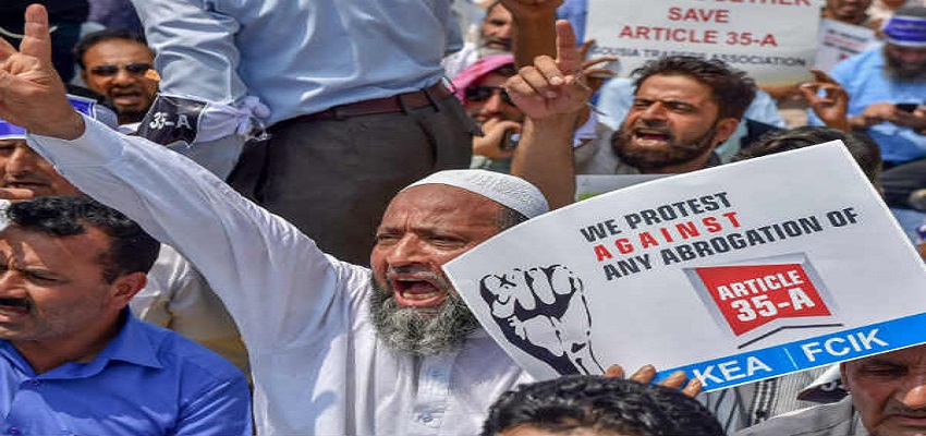 अनुच्छेद 35-A पर बवाल।