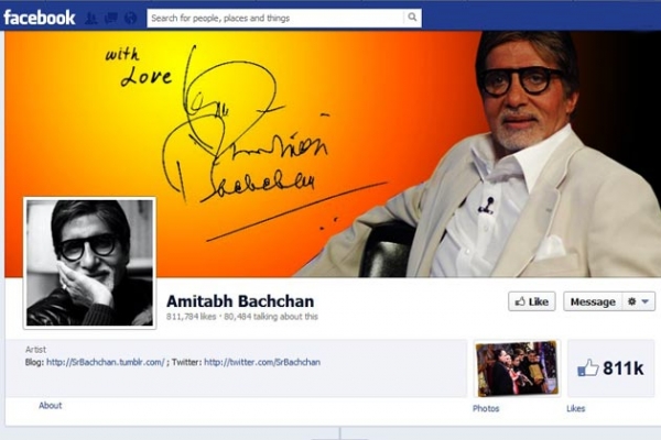 FB पर अमिताभ के फॉलोवर्स की संख्‍या 2 करोड़ 10 लाख के पार