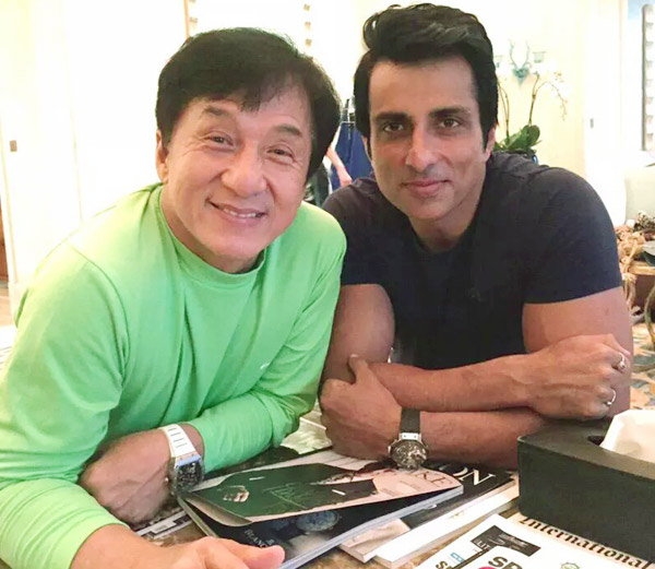 जैकी चैन और सोनू सूद ने एक साथ किया डिनर 