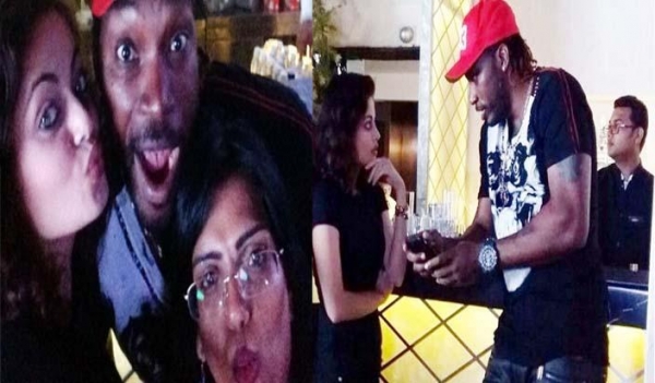 बॉलीवुड एक्ट्रेस स्नेहा उल्लाल के साथ क्रिस गेल ने की मस्ती