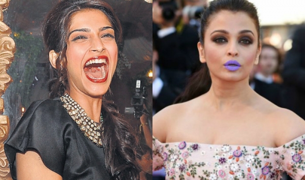 सोनम ने ऐश की पर्पल लिपस्टिक का खोला भेद