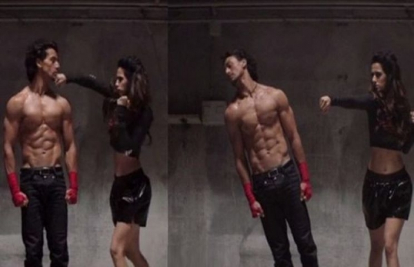 टाइगर को गर्लफ्रैंड दिशा पटानी ने मुक्‍का मारा