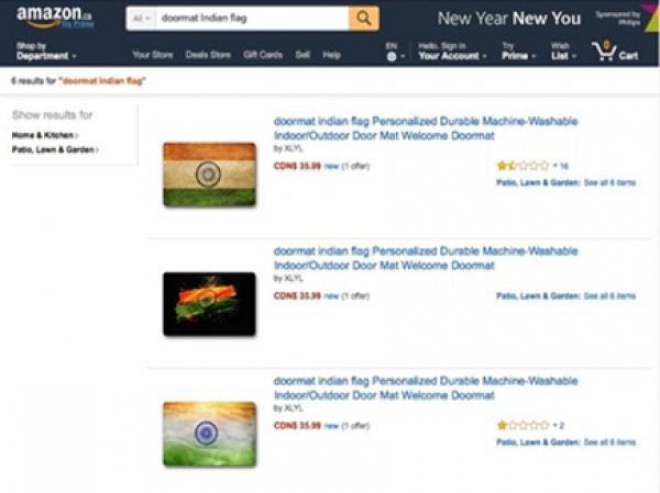 अमेजन ने हटाए तिरंगे वाले पायदान, लेकिन नहीं मांगी माफी