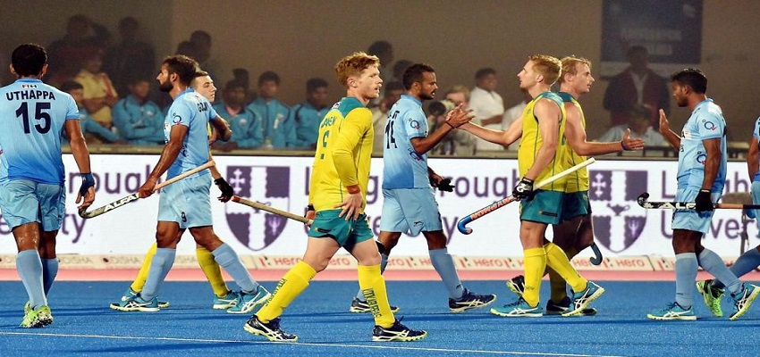हॉकी वर्ल्ड लीग फाइनल,पहले मैच में भारत-ऑस्ट्रेलिया मैच 1-1 से ड्रॉ ।