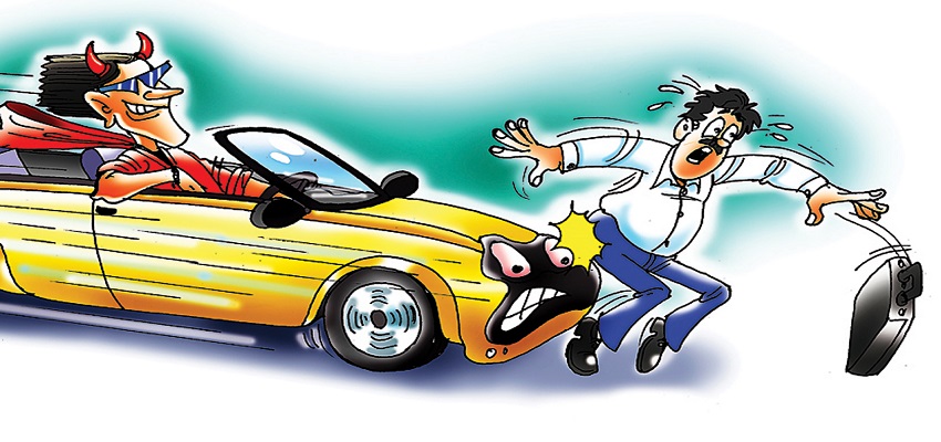 वाहन चालाक की लापरवाही से हुई अलग अलग हादसों में ३ की मौत