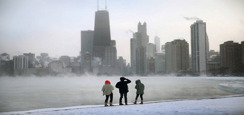 भयंकर ठंड की चपेट में अमेरिका