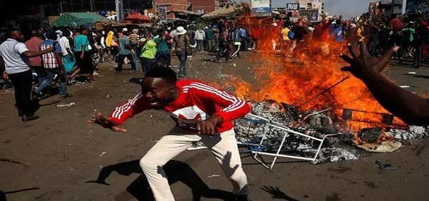 जिम्बाब्वे में चुनाव के बाद हिंसा