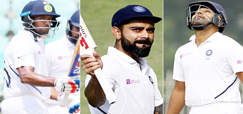 टीम इंडिया ने पहली बार किया कारनामा, तीनो मैचो में दोहरे शतक