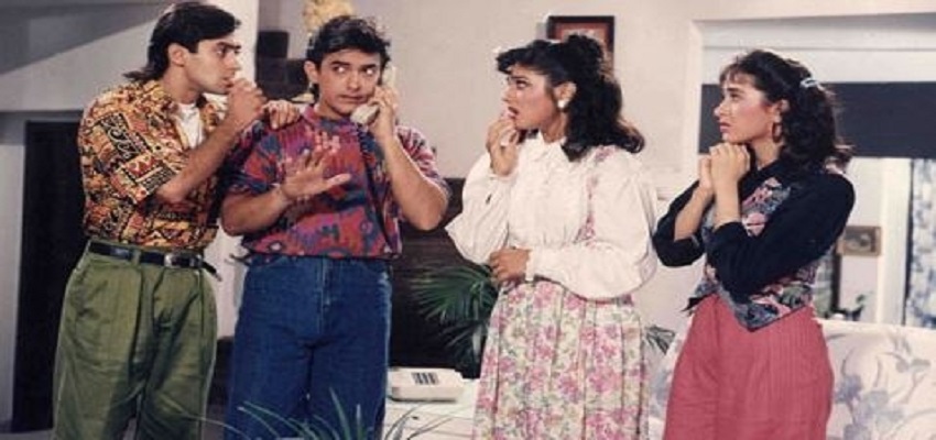 अंदाज अपना अपना के सेट पर बात नहीं करते थे सलमान-आमिर