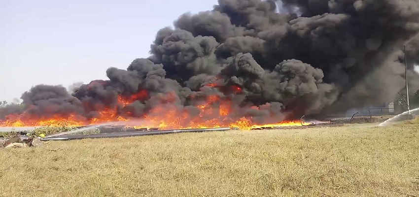 उन्नाव ट्रांस गंगा सिटी परियोजना- हिंसक हुआ किसानों का प्रदर्शन