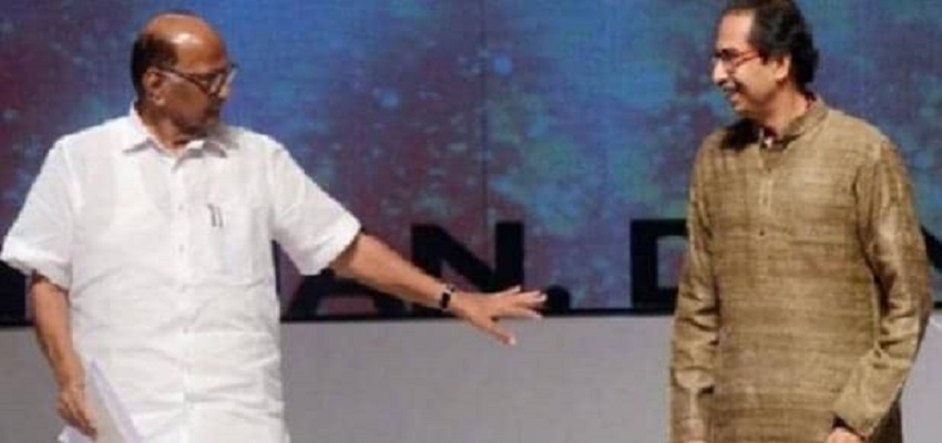 उद्धव ठाकरे से मिले शरद पवार
