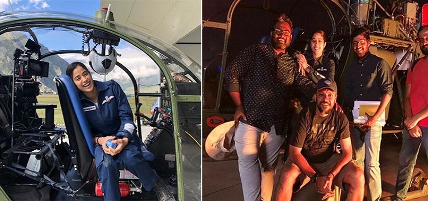 जाह्नवी ने पूरी की 'करगिल गर्ल' की शूटिंग