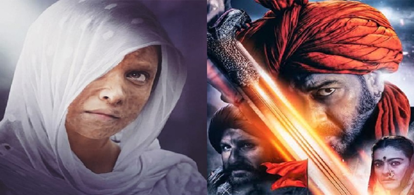 बॉक्स ऑफिस पर 'तानाजी' आगे, 'छपाक' की हालत बुरी