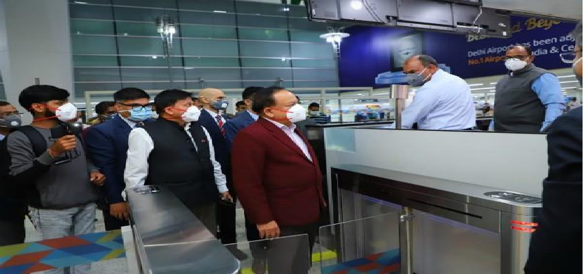 Dr. Harshvardhan Visits Terminal-3 : स्वास्थ्य मंत्री डॉ. हर्षवर्धन ने कोरोना वायरस से सुरक्षा इंतजामों पर आईजीआई एयरपोर्ट का लिया जायजा