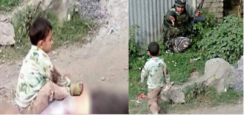 Jammu-Kashmir Sopore Encounter : जम्मू-कश्मीर के सोपोर से आई एक दर्दनाक तस्वीर, दादा के शव पर बैठा रो रहा था 3 साल का बच्चा, जवानों ने बचाई जान