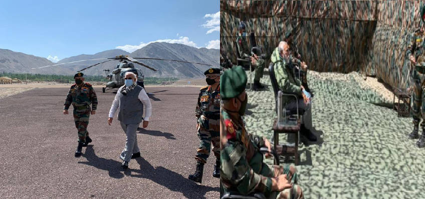 PM Modi Visits Leh  : लेह पहुंचे पीएम मोदी, नीमू पोस्ट पर अधिकारियों से की बातचीत