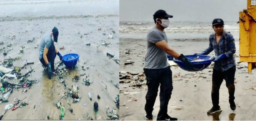 Randeep Hooda Cleaned Versova Beach :  रणदीप हुड्डा बने सफाई अभियान का हिस्सा, वर्सोवा बीच पर की सफाई