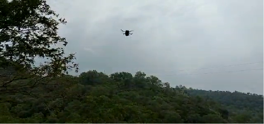 Dron Drop Seed In Hill: यमुनानगर में ड्रोन से की गई पहाड़ी क्षेत्रों में बीजों की बरसात, हरियाणा में हरियाली को बढ़ावा