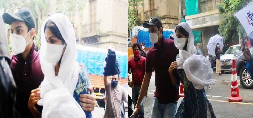 Rhea Chakraborty Reaches ED Office : ईडी दफ्तर में जारी है रिया चक्रवर्ती से पूछताछ, खुल सकते है कई राज