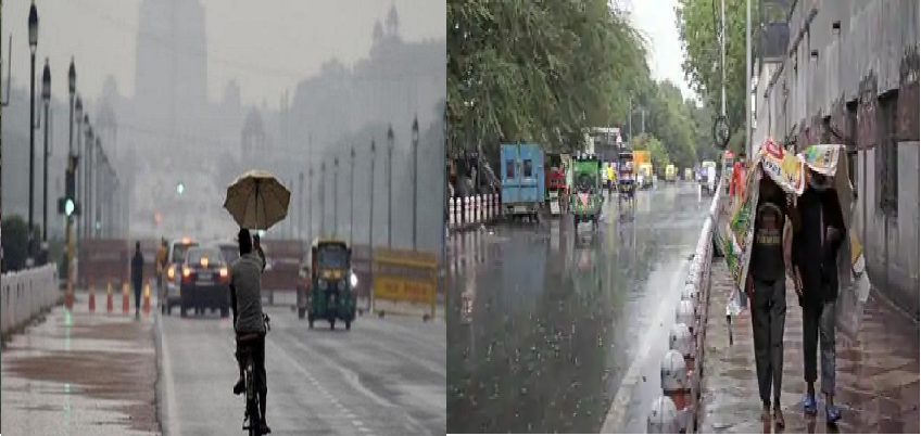 Delhi NCR Rain : राजधानी दिल्ली में रातभर हुई बारिश, तालाब में तब्दील हुई सड़कें, लगा भारी जाम