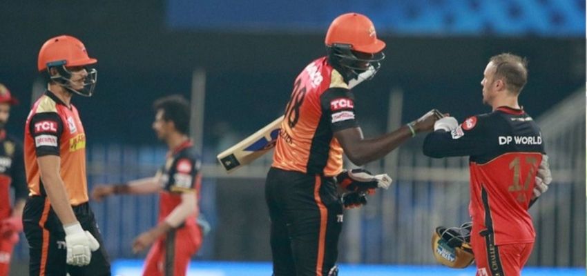 IPL 2020 : सनराइजर्स हैदराबाद ने RCB को 5 विकेट से दी शिक्सत